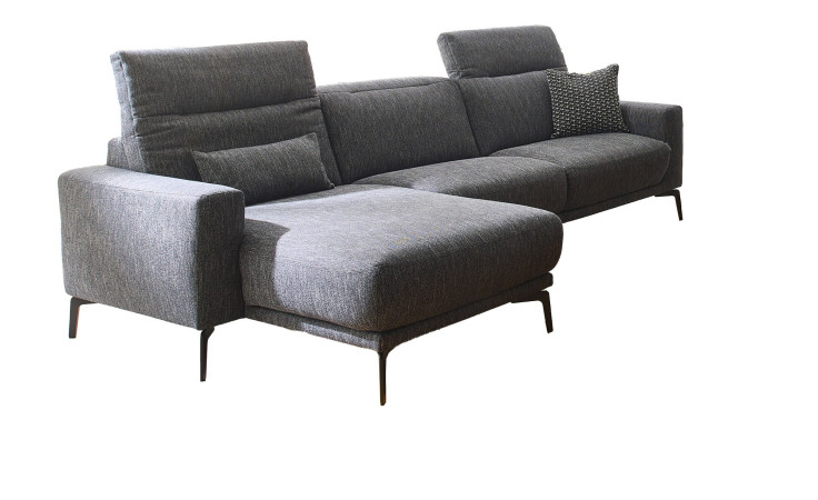 Basis-Wohnlandschaft MONDO Shima in einem Bezug in Graphite bezogen, Ausrichtung links