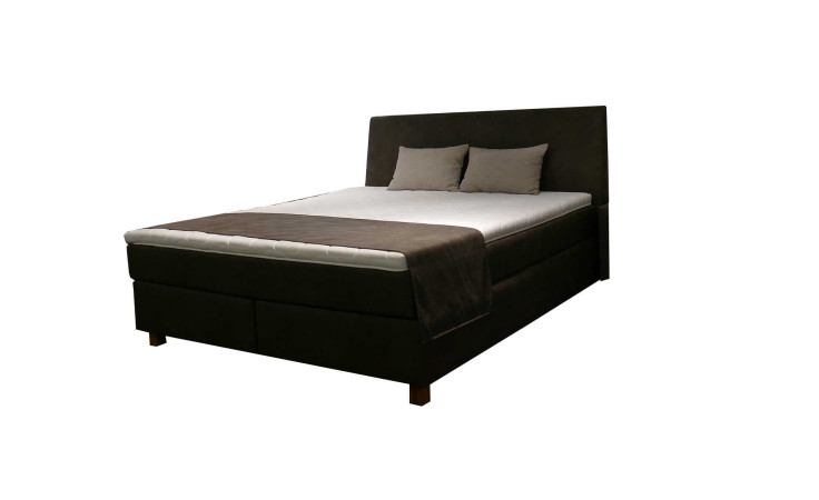 Basis - Boxspringbett vito Somo in der Farbausführung Schlamm