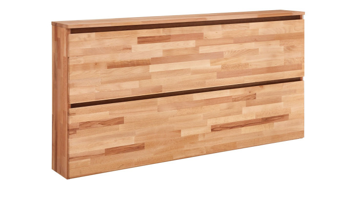 Hängeschuhschrank VALMONDO Pour aus Kernbuche Massivholz mit zwei Klappen.