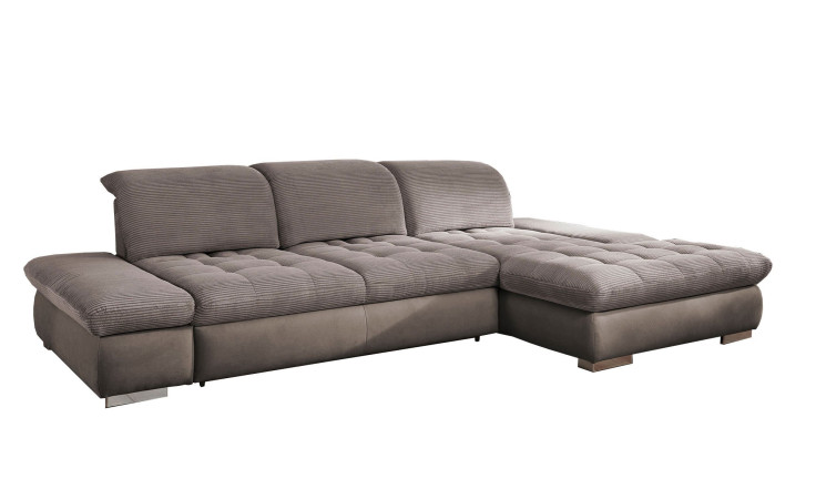 Komfort - Ecksofa vito Fulla, in der Farbausführung Taupe
