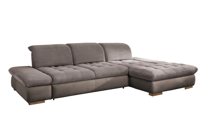 Komfort - Ecksofa vito Fulla, in der Farbausführung Taupe