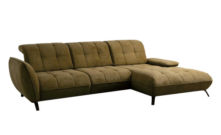 Komfort - Ecksofa vito Creda, in der Farbaführung Olive