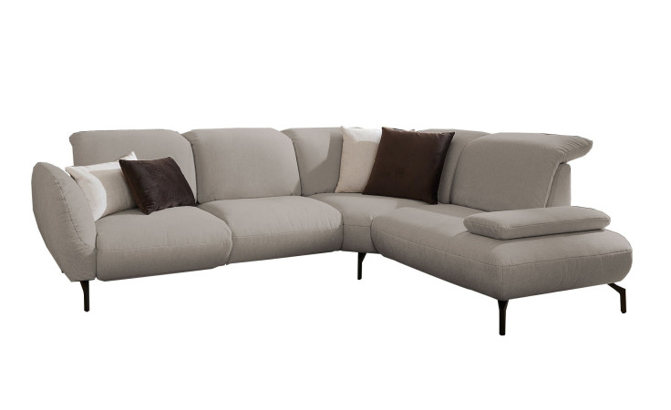 Komfort-Ecksofa vito Bevy, in der Farbausführung Grau