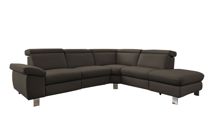 Komfort-Ecksofa vito Tonga, in der Farbausführung Elephant