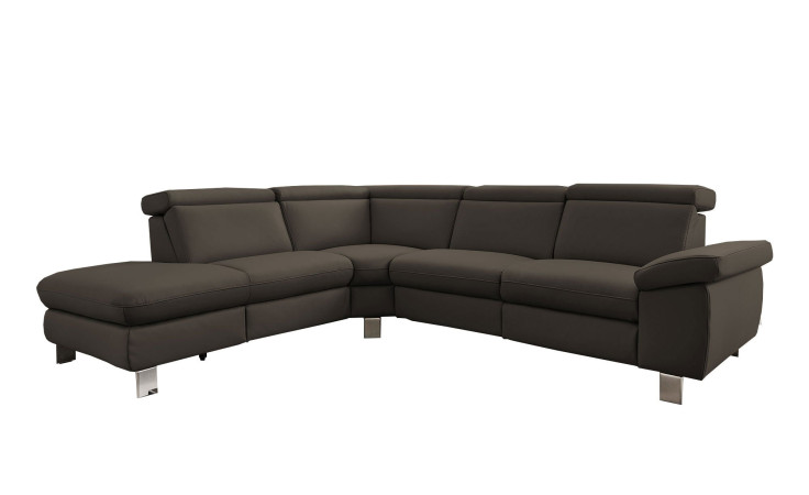 Komfort-Ecksofa vito Tonga, in der Farbausführung Elephant