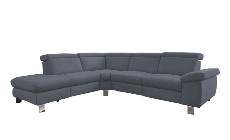 Basis-Ecksofa vito Tonga, in der Farbausführung Greyblue