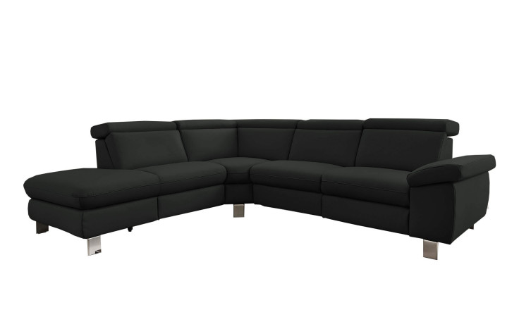 Basis-Ecksofa vito Tonga, in der Farbausführung Schwarz
