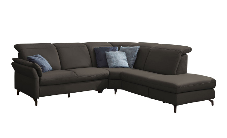 Basis-Ecksofa vito Sardena, in der Farbausführung Elephant