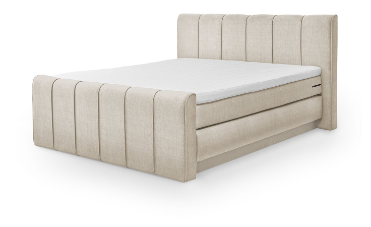 Boxspringbett set one Fairfield im Bezug Cream