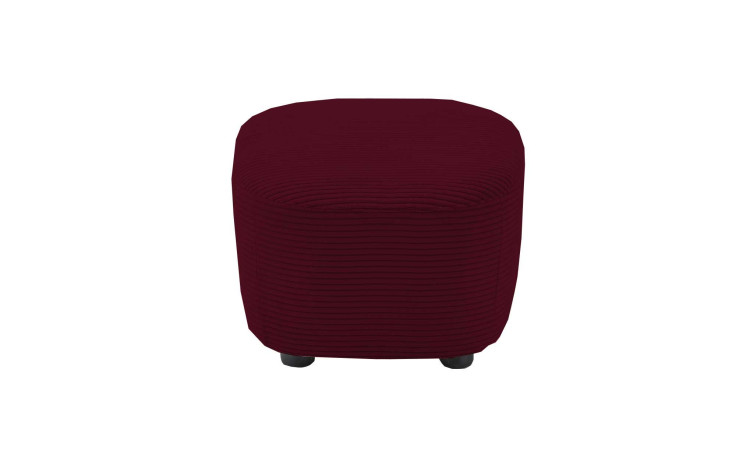 Hocker set one 1450 in der Farbausführung ruby red, Frontansicht