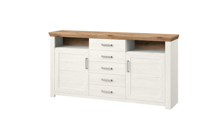 Sideboard set one York in Pinie-Aurelio-Nachbildung