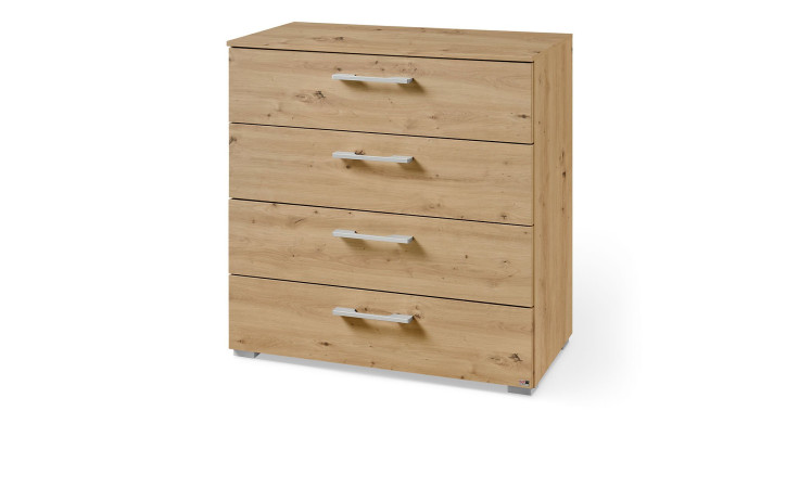 Kommode set one Henderson mit 4 Schubkästen im Dekor Eiche-Artisan-Nb. 