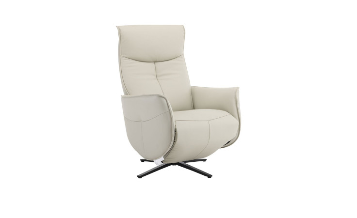 Relaxsessel Swivel Chair, in der Farbausführung Grau, Schrägansicht