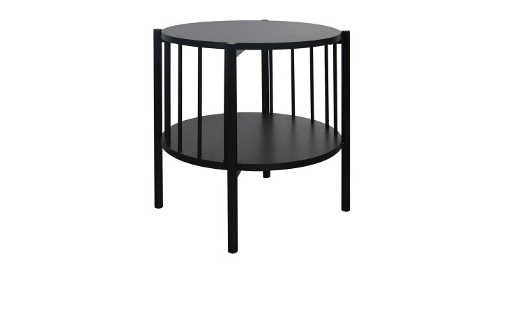 Bestelltisch mit Ablageplatte in schwarz