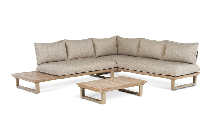 Lounge Set Sylt Spirit, Gestell aus pulverbeschichtetem Metall, Freisteller 