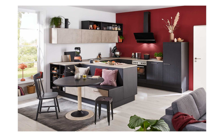 nolte Begros, Manhattan / Lucca, Eiche Nero / Quarzgrau