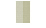 Stoffmuster zur Kissenhülle 41 x 61 cm in beige und grau gestreift.