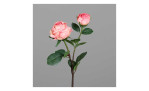 Rose 57 cm in pink, mit einem grauen Hintergrund