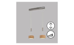 LED-Pendelleuchte Shine-Wood 65 cm