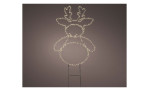 LED-Gartenstecker Rentier 77 cm