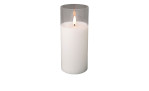 LED-Wachskerze im Glas 17,5 cm