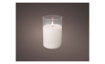LED-Wachskerze im Glas 15 cm