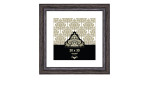 Bilderrahmen Vintage 30 x 30 cm in schwarz mit einem Holzbilderrahmen und transparentem Glas.