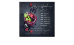 Glasbild Himbeere 30 x 30 cm, Coctail mit einem Rezept