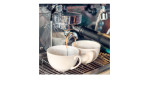 Glasbild Cafe 30 x 30 cm. Glasbild mit dem Thema - Kaffee.