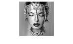 Alubild Woman with Jewelery 100 x 100 cm