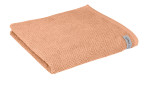 Gefaltetes Handtuch BIO Selection 50 x 100 cm in der Farbe rosenholz.