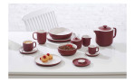 Komplettes Set von Jasper in der Farbe Rot, Weiß.