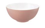 Schüssel Life 21,2 cm aus Porzellan in weiß und rosa.