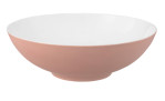 Schüssel Life 30,3 cm aus Porzellan in rosa und weiß.