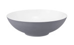 Schüssel Life 30,3 cm aus Porzellan in grau und weiß.