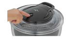 Salatschleuder Turbo in schwarz-transparent, Ansicht im Gebrauch
