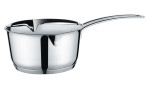 Stielkasserolle Cook mit einem Durchmesser von 18 cm in Edelstahl silber