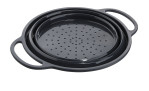 Seiher Trend 24cm in schwarz, Ansicht der Falt-Funktion