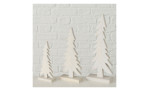 Tannenbaum 24 cm aus Kiefernholz in Creme mit den verschiedenen Größen.