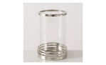 Windlicht Teggio 32 cm aus Glas und Metall