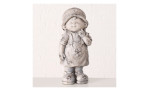 Mädchen-Figur Loreny 44 cm in grau aus Kunststoff