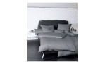 Satin-Bettwäsche 155 x 220 cm Graphit 