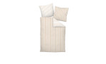 Satin-Bettwäsche 155 x 220 cm Beige 