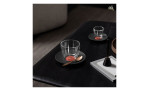 Cafe au lait-Untertasse Manufacture Rock Glow 17 cm in schwarz und rot, Ansicht im Milieu