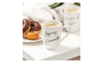 Becher Happiness is homemade, Ansicht im Gebrauch