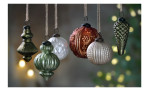Glas-Christbaumanhänger 7 cm