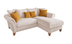 Wohnlandschaft Bordeaux in der Farbe Creme