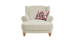 Loveseat in Pearl inklusive Zierkissen mit floralem Muster