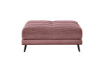 Hocker Husum in Flamingo, Cord Optik,schwarze Füße