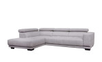 Komfort-Ecksofa VIA ARTEON in der Farbe grau, Frontansicht